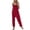 AA-Red, variant on QATAINLAV Women's Casual V Neck Spaghetti Straps Jumpsuit Summer Sleeveles Baggy Cotton Overalls Solid Color Wide Leg One Piece Pants with Pockets Green S Sales of The Week