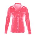 thumbnail image 3 of Timegard Womens Tops Long Sleeve Button Shirts Business Work Casual Tops with Pockets Fall Blouses, 3 of 4