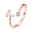 thumbnail image 1 of DPTALR 26 English Letter Opening Rings Zircon Girls Retro Jewelry Gift, 1 of 1