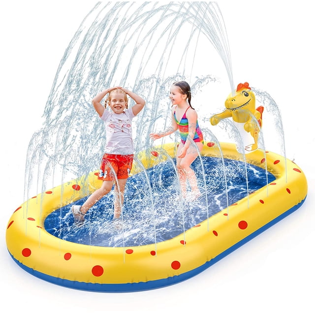 Kids Splash Pad Sprinkler Play Mat,Inflatable Splash Pad Water Sprinkler Pool
