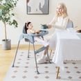 thumbnail image 2 of Babyjoy 4-in-1 Convertible Baby High Chair Feeding with Removable Double Tray& Footrest, 2 of 10