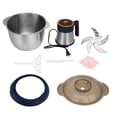 thumbnail image 2 of Food Processor, Stainless Steel Vegetable Chopper 500W Detachable Labor Saving Electric Food Chopper for Meat Vegetable, 2 of 7