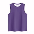 thumbnail image 4 of Yuyuzo Sleeveless Tops for Women Round Neck Tank Tops Solid Color Summer T Shirts Loose Basic Shirts, 4 of 4
