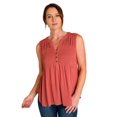 thumbnail image 2 of IVY Women's Sleeveless Blouse w/ Front Smocking, 2 of 6