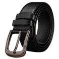 thumbnail image 1 of Faux Leather Belt Causal Simple Single Prong Buckle Belt Pin Buckle Belt for Men, 1 of 10