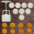 thumbnail image 2 of TIELUTT DIY Powerful Mooncake Flower Square Traditional Chocolate Melts Valentines Baking Baby Cakes compatible with Machine Pie Candy compatible with Machine Chocolate Tray for Cake Baking, 2 of 6