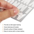 thumbnail image 4 of Unique Bargains Vinyl Self Adhesive Letter Number Sticker Decal Kit, White 81 Piece 10 Sheets, 4 of 5