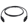 thumbnail image 1 of Unique Bargains Fiber Optic Audio Cable Digital Optic Cable 5.9FT TOS Optical Link PVC Plastic Straight for TV DVD Black, 1 of 6