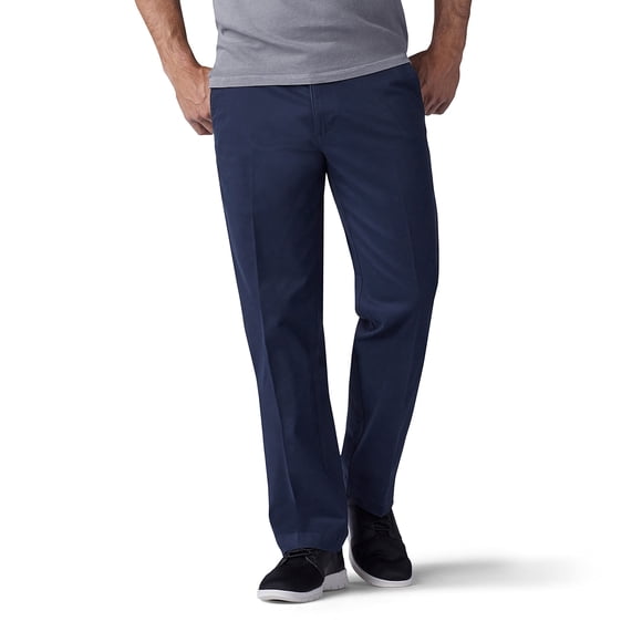 Lee Mens Big & Tall Performance Series Extreme comfort Straight Fit Pant, Navy, 56W x 30L