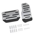 thumbnail image 3 of jinwen 2 Pieces Brake Pedal Covers Set Auto Interior Accessories Automotive Generic Silvery, 3 of 9