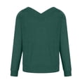 thumbnail image 5 of Fall Sweaters for Women V Neck Long Sleeve Solid Color Ribbed Pullover Sweaters Casual Loose Comfy Shirts Tunic Tops, 5 of 5