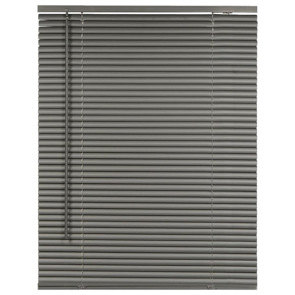 Stores en Vinyle Sans Cordon pour Fenêtres, Petites Lattes Horizontales pour Intimité et Filtrage de la Lumière, Gris
