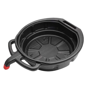 Oil Drain Pan Large Capacity Accessory Black Tool Oil Change Drain Pan Portable 15L