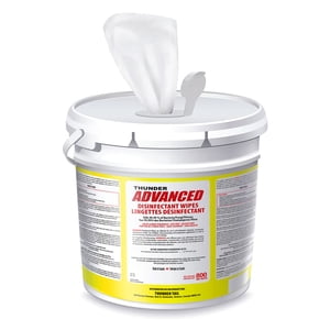 Thunder Advanced Disinfecting Wipes - Jumbo Bucket, 800/TUB