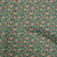 thumbnail image 1 of oneOone Polyester Spandex Teal Green Fabric Floral Craft Projects Decor Fabric Printed By The Yard 56 Inch Wide, 1 of 4