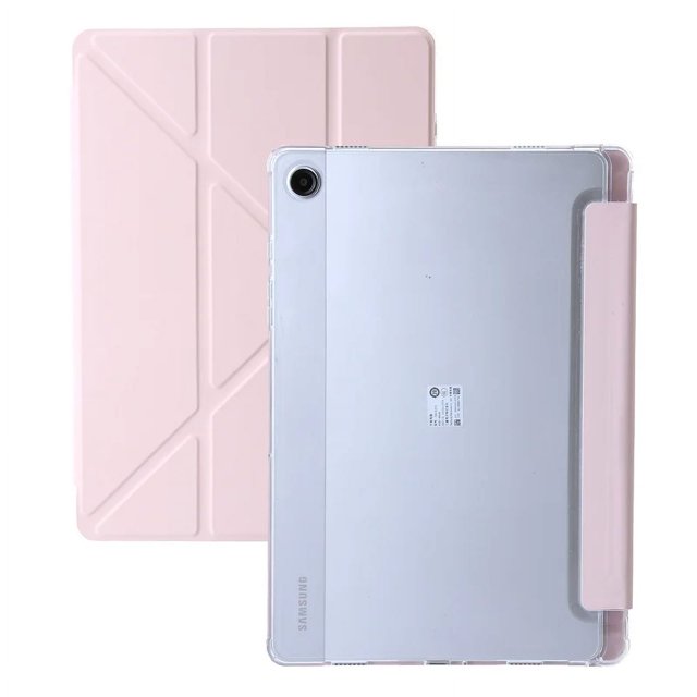 Funda For Samsung Tab A9 Plus Case 11" Acrylic Clear Back Stand Tablet Coque For Galaxy Tab A9 8.7 A9 Plus Case With Pen Holder pink Tab A9 Plus(11 inch)