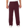 thumbnail image 1 of Jerzees Mens NuBlend Pocketed Open-Bottom Sweatpants, L, Maroon, 1 of 1