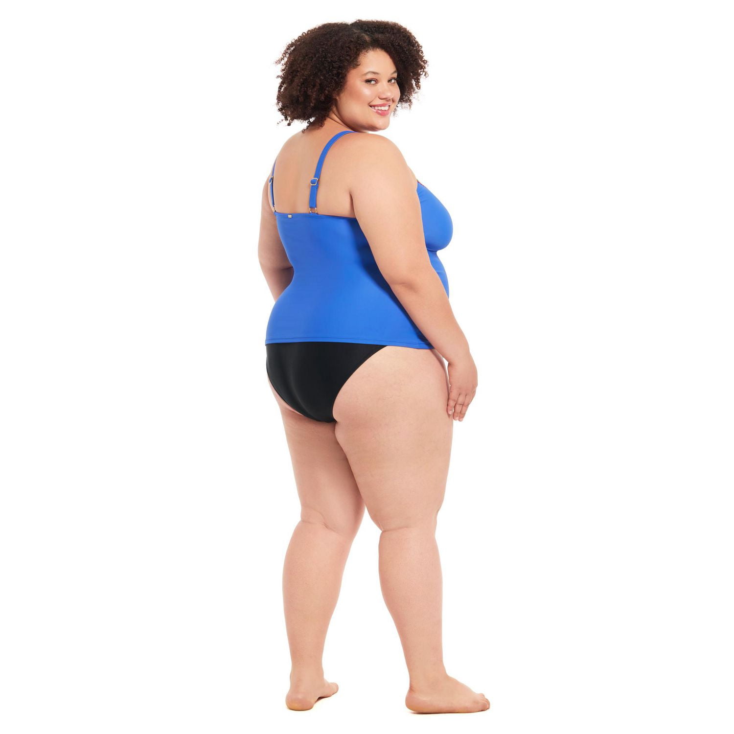 Krista Plus Tankini D-Cup Haut de maillot de bain tankini à encolure dégagée pour femme
