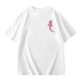 thumbnail image 1 of T-Shirt Décontracté à Manches Courtes pour Filles, Col Rond, Haut Imprimé, Tissu Extensible Confortable pour le Quotidien, l'École et les Activités Extérieures, Âges 3-13, 1 of 6