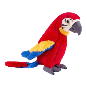 HBBKVI Parrot Plush Toy, Realistic Stuffed Bird for Educational and Decorative Use, Gift for Kids, Ideal for Teaching Props and Home Display
