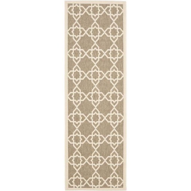 Safavieh Courtyard Brown Indoor Outdoor Rug - Runner 2'3" x 8'