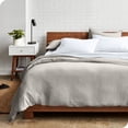 thumbnail image 3 of Bare Home Sandwashed Duvet Cover Set - Ultra-Soft - Premium 1800 Collection - 3 Piece - King, Fog, 3 of 7