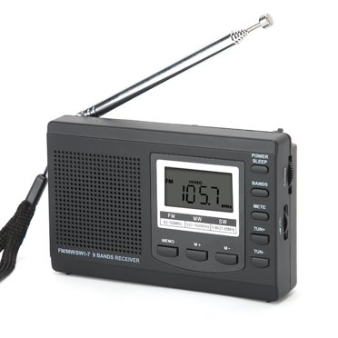 Radio,Portable Mini Radios FM/MW/SW Stereo Speaker Portable Radio Stylish and Modern