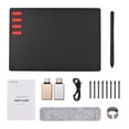thumbnail image 2 of Generic Tablette Graphique T505 193x143mm 8192 Niveaux de Pression Stylet Sans Batterie, 2 of 7