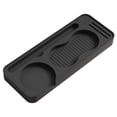 thumbnail image 4 of Tnarru Tapis de Compression en Silicone pour Café avec Rangement Résistant à la Chaleur Léger Polyvalent pour Porte-Filtre et Accessoires 24x9.4x2.2cm Noir, 4 of 8