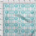 thumbnail image 2 of oneOone Georgette Viscose Fabric Paisley|Stripe & Circle Ikat Printed Fabric 1 Yard 42 Inch Wide, 2 of 4