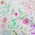 thumbnail image 1 of oneOone Rayon Fuschia Pink Fabric Kids Sewing Craft Projects Fabric Prints By Yard 56 Inch Wide, 1 of 4