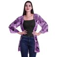 thumbnail image 1 of Moomaya Viscose Georgette Printed Short Shrug Long Sleeves Cardigans For Women, 1 of 5