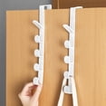 thumbnail image 1 of UsRHHA Hanging Clothes Rack Hat Storage, Behind the Door Clothes Hook Organizer, Space Saving Garment Management, 1 of 6