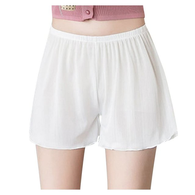 OUSITAID Woman Summer Plus Size Boxers Solid Color Loose Comfortable Underwear Anti Slip Pants