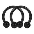thumbnail image 1 of FcBaudy Nose Hoop Magnetic Horseshoe Rings Stainless Steel Faux Septum Rings Ring ring, 1 of 1
