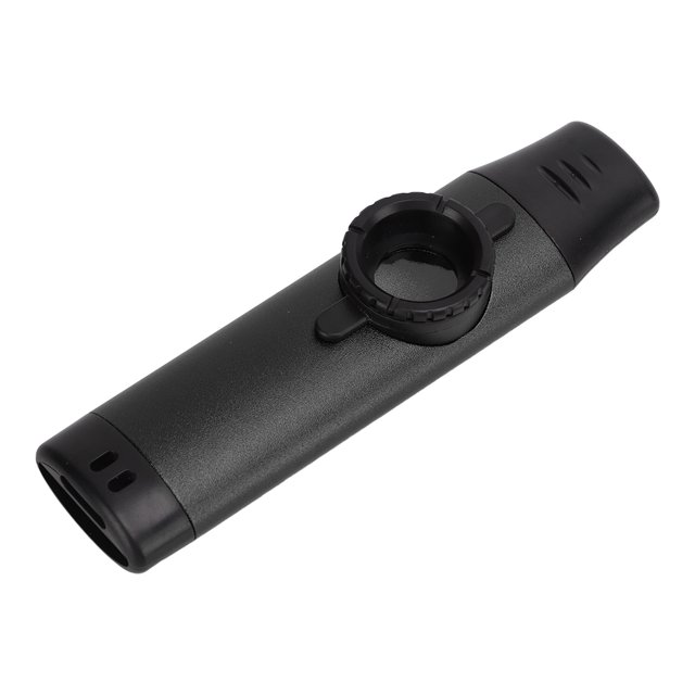 Kazoo Professionnel en Métal, Étanchéité Réglable Partie Kazoo Résine Embout Buccal Corps en Métal avec 5 Diaphragmes, Longe et Boîte de Rangement pour les Mélomanes