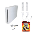 thumbnail image 1 of Nintendo Console Wii Blanche Ensemble Premium (Remis à Neuf) – Comprend Guitar Hero World Tour, 2 Télécommandes et 2 Nunchuks, 1 of 8