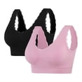 thumbnail image 1 of Soki 2pc Sports Bra for Women Padded Seamless Medium Impact Yoga Running Bras, 1 of 2