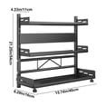 thumbnail image 2 of RKSTN Rack Organizer Spice Rack Organizer Carbon Steel Kitchen Rack Organizer Counter Storage Shelf 3-Tier Bathroom Countertop Organizer, 2 of 5