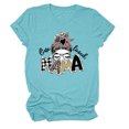 thumbnail image 1 of T-shirt Décontracté à Manches Courtes et Col Rond pour Femme avec Lettres « One Loved Mama », 1 of 1