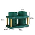 thumbnail image 3 of Yhmxh Kitchen Storage Kitchen Organizer Food Containers Removable Utensil Box,Double Cut Out Drainer Knife and Fork for Kitchen Utensil Racks and Cutlery Holders,Countertop Decoration, 3 of 7