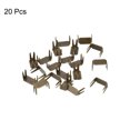 thumbnail image 3 of Unique Bargains 20Pack Zipper Stoppers, #3 Top & Bottom Stops for Rescue Repair, Bronze Tone, 3 of 6