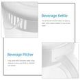 thumbnail image 4 of MasteelfCA Large Capacity Beverage Storage Container Heat Resistant Cold Water Jug Plastic Juice Pitcher Household Teapot Kettle with Lid (White), 4 of 8