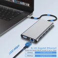 thumbnail image 2 of Usb C Docking Station 12 in 1 Type-c to USB Hub HDMIVGA Converters, 2 of 8