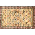 thumbnail image 1 of Ahgly Company Indoor Rectangle Traditional Chrome Gold Yellow Persian Area Rugs, 8' x 10', 1 of 6