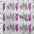 thumbnail image 2 of oneOone Polyester Lycra Violet Tissu Monuments Voyage Robe Tissu Matériel Tissu Imprimé par la Cour 56 Pouces de Large, 2 of 4