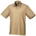 thumbnail image 1 of Premier Chemise de Travail Formelle en Popeline Unie à Manches Courtes pour Hommes, 1 of 3