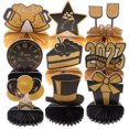 thumbnail image 1 of MasteelfCA 1 Ensemble Centre de Table en Nid d'Abeille pour Fête du Nouvel An 2023 Fournitures pour Fête du Réveillon du Nouvel An, 1 of 8