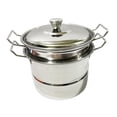 thumbnail image 2 of veasfak Frying Pan Soup Pot Stainless Steel with Kitchen Cookware, Multifunctional Egg Argent soup pot, 2 of 9