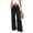 Jeans Noirs pour Femme, variante sur Yourumao Jeans à Jambe Grand pour Femmes Jeans à Taille Haute Élastique devant Plissé Pantalon en Denim à Jambe Droite Jeans Décontractés de Printemps